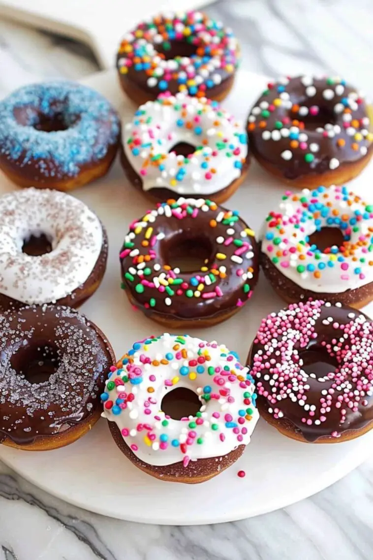 Baked Chocolate Glazed Donuts