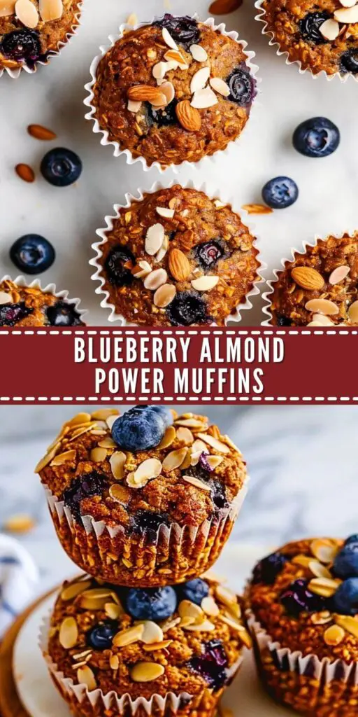 Blueberry Almond Power Muffins 2