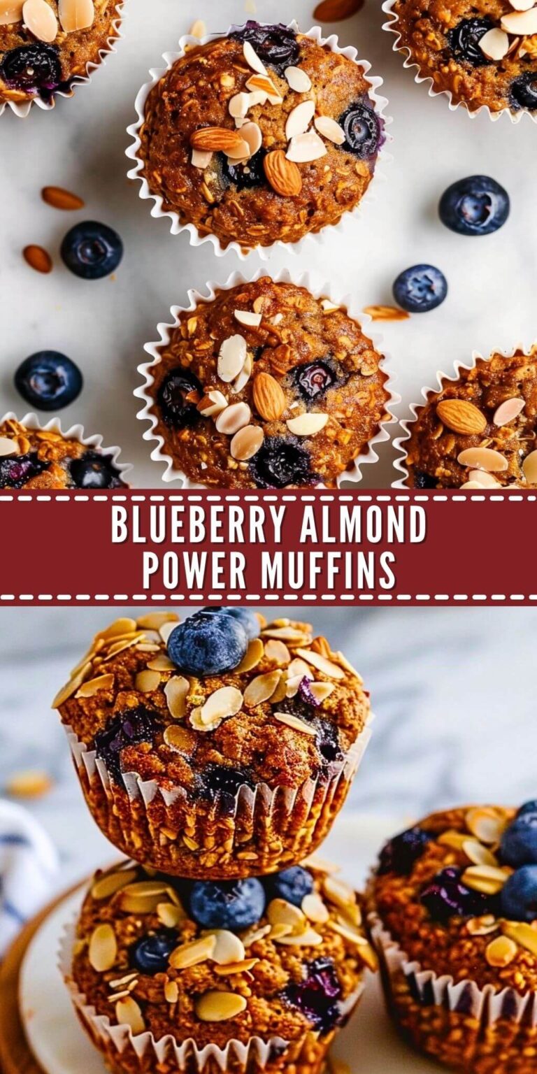 Blueberry Almond Power Muffins