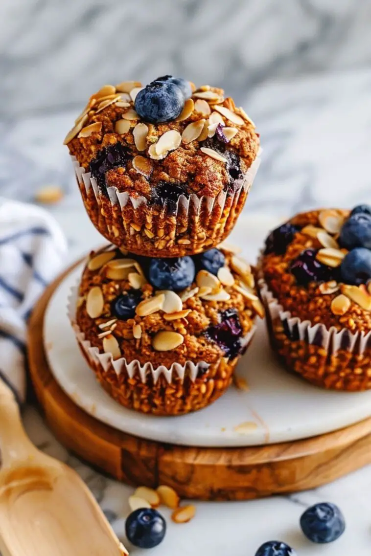 Blueberry Almond Power Muffins