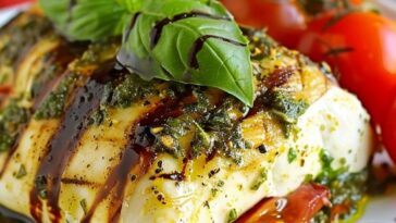 Grilled Caprese Stuffed Chicken