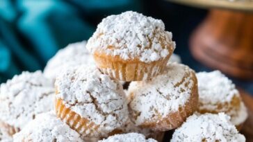 Mini Powdered Sugar Donut Muffins