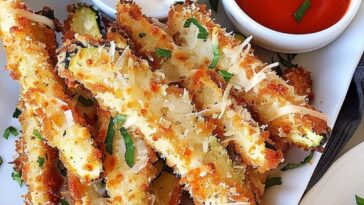 Parmesan Zucchini Fries Crispy & Flavorful