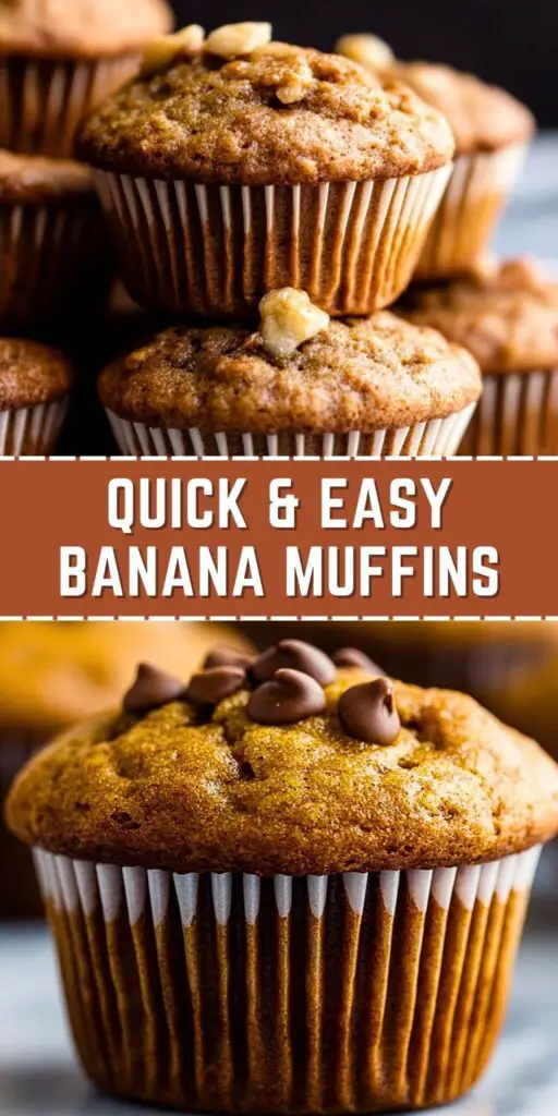 Quick Easy Banana Muffins