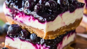 Blueberry Lime Cheesecake Bars