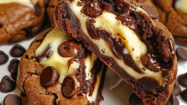 Cheesecake Stuffed Chocolate Chip Cookies