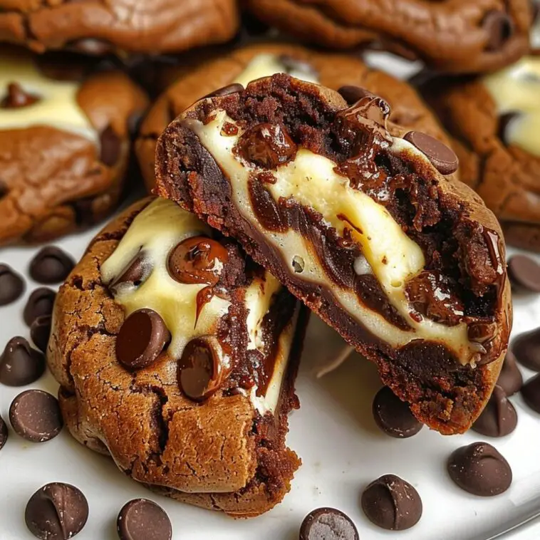 Cheesecake Stuffed Chocolate Chip Cookies