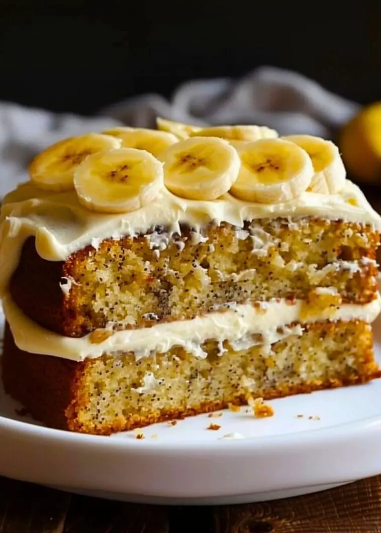 Banana Bread Cake with Cream Cheese Frosting recipe