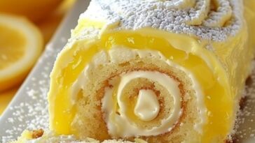 No-Bake Velvet Lemon Cream Roll Cake Recipe