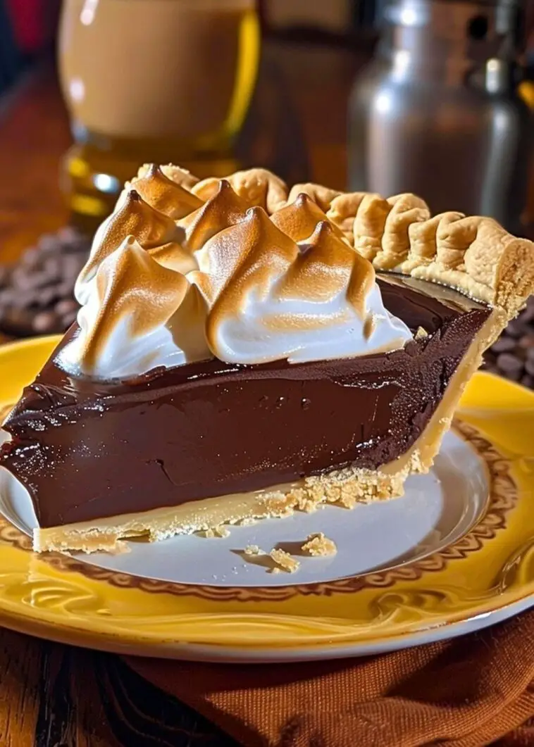 Old Fashioned Chocolate Pie with Golden Meringue 2