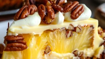 Southern Creamy Pineapple Pecan Cake Recipe