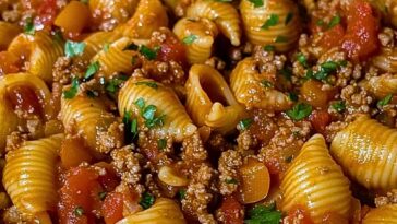 Pasta Shells With Ground Beef