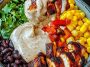 Chipotle Chicken Bowl with Black Beans Corn Creamy Sauce