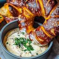 Soft Pretzels with Beer Cheese Dip