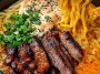 Spicy Korean Ramen with Grilled Beef Creamy Sauce