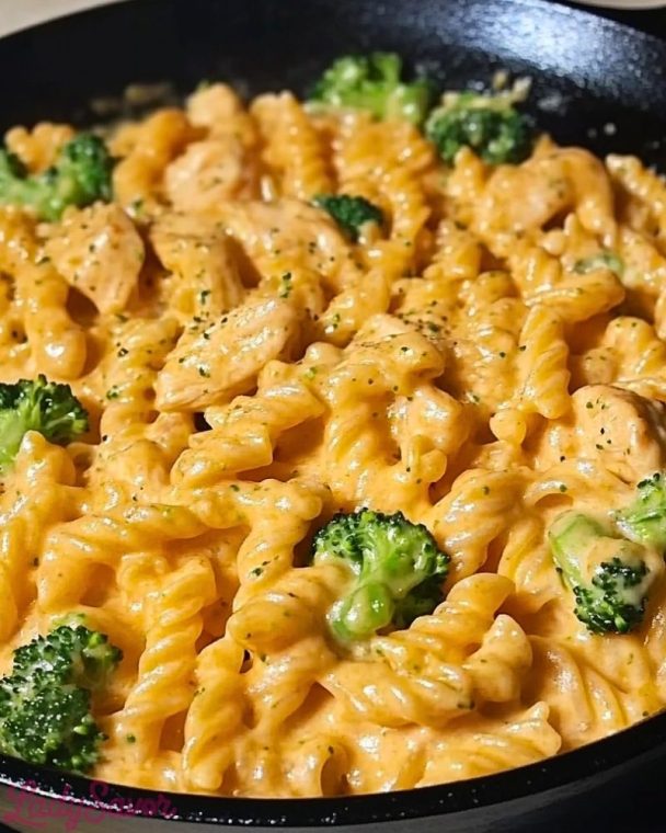 Cheesy Ranch Chicken And Broccoli Pasta Skillet