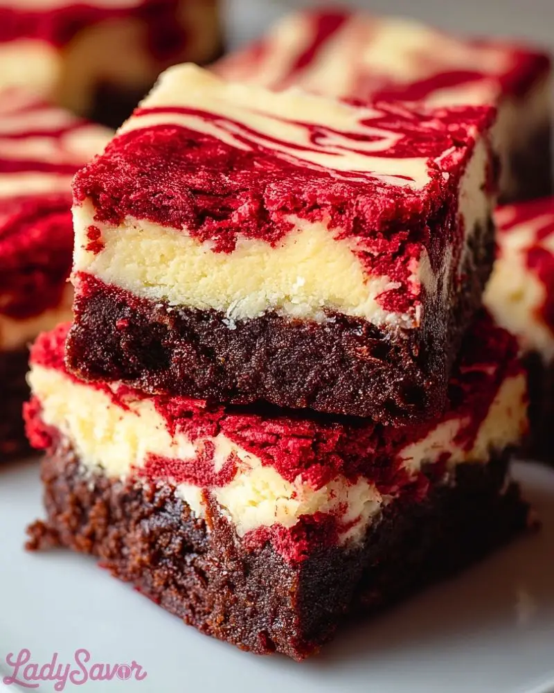 Decadent Red Velvet Cheesecake Brownies Decadent Red Velvet Cheesecake Brownies