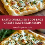 Easy 2 Ingredient Cottage Cheese Flatbread Recipe
