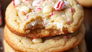 White Chocolate Peppermint Cheesecake Cookies Recipe