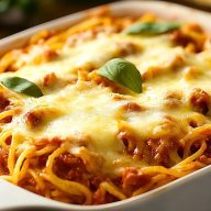 Authentic Italian Style Spaghetti Bake Recipe