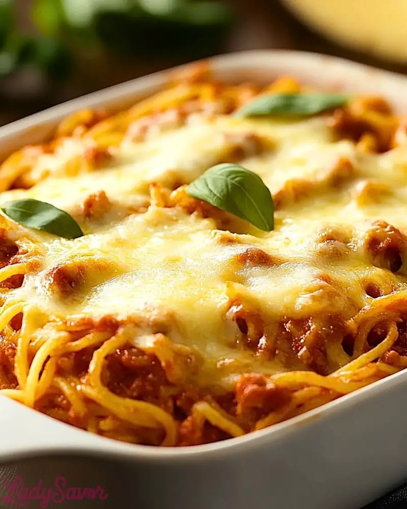 Authentic Italian-Style Spaghetti Bake Authentic Italian Style Spaghetti Bake Recipe