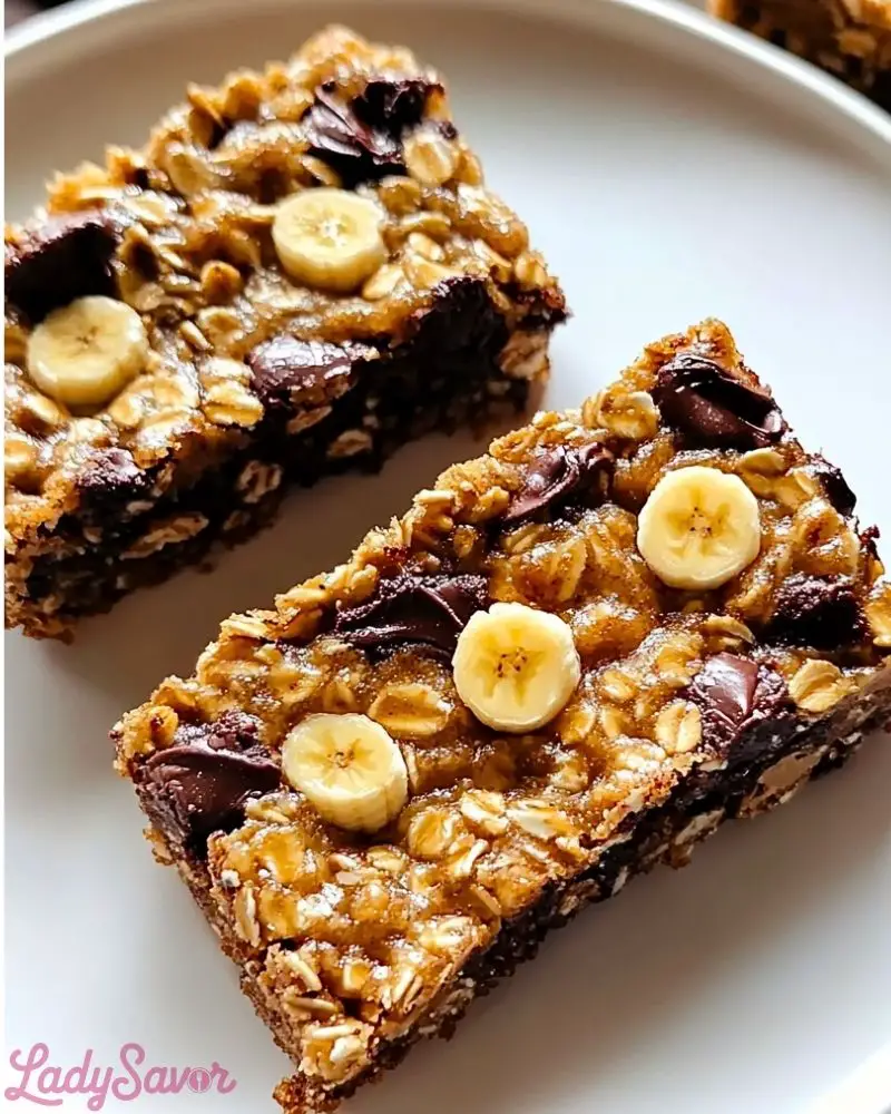 Banana Oat Breakfast Bars Banana Oat Breakfast Bars Recipe