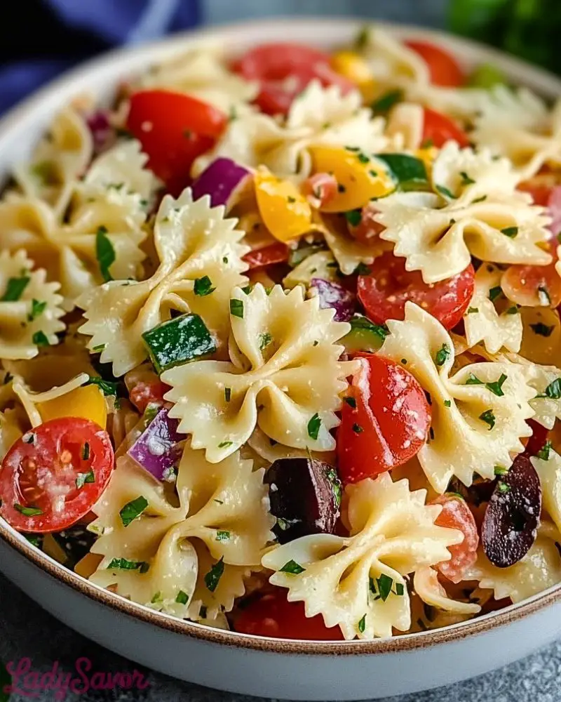 Bow Tie Italian Pasta Salad Bow Tie Italian Pasta Salad Recipe2