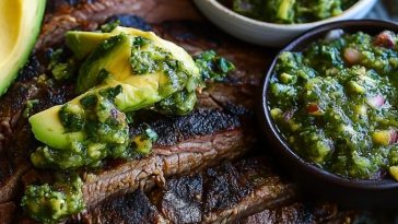 Carne Asada with Avocado Salsa Verde Recipe
