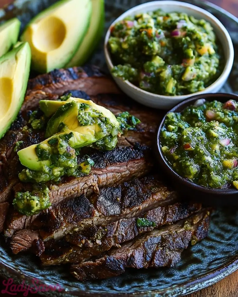 Carne Asada with Avocado Salsa Verde Carne Asada with Avocado Salsa Verde Recipe