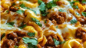 Cheesy Beef Enchilada Tortellini Recipe