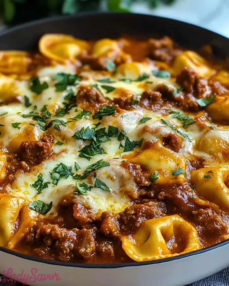 Cheesy Beef Enchilada Tortellini Cheesy Beef Enchilada Tortellini Recipe2