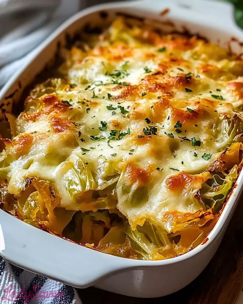 Cheesy Cabbage Casserole Cheesy Cabbage Casserole Recipe2