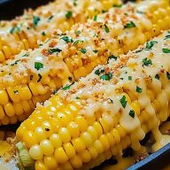 Cheesy Garlic Butter Corn Recipe