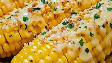 Cheesy Garlic Butter Corn Recipe