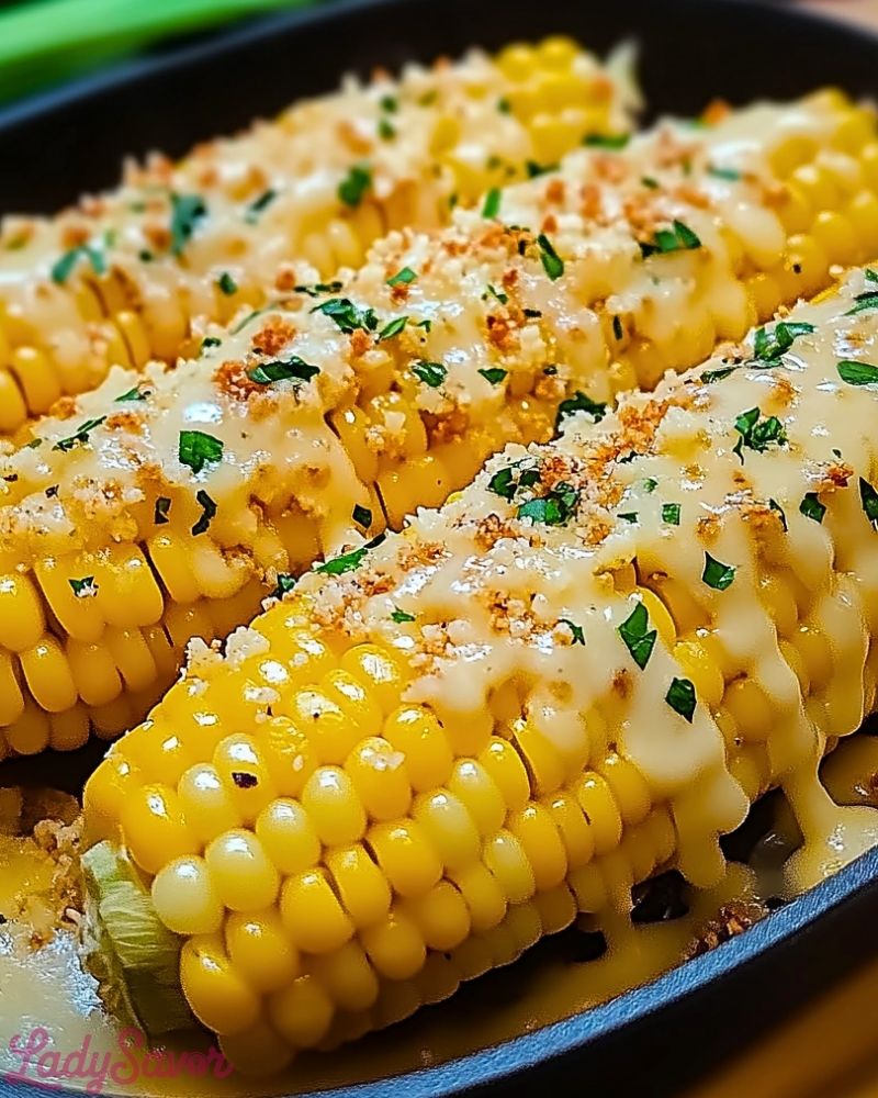 Cheesy Garlic Butter Corn Cheesy Garlic Butter Corn Recipe