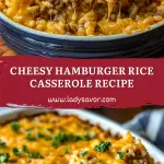Cheesy Hamburger Rice Casserole Recipe