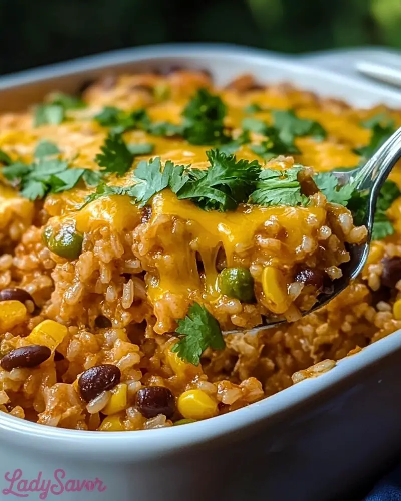 Cheesy Mexican Rice Casserole Cheesy Mexican Rice Casserole Recipe