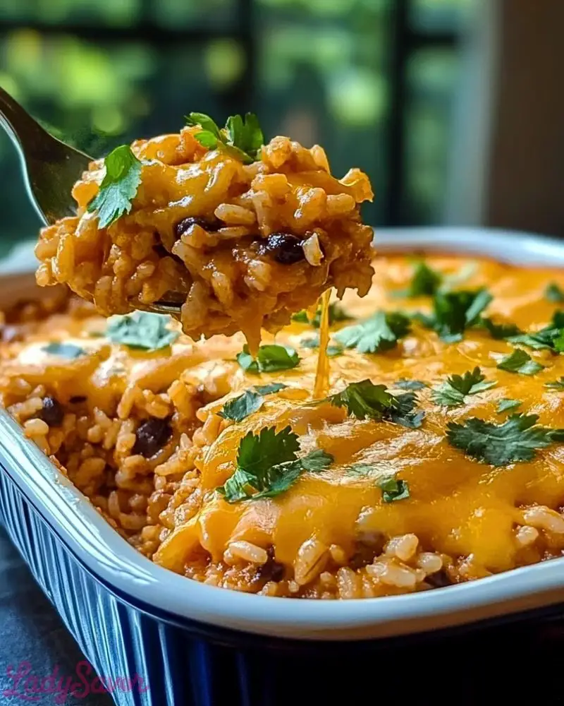 Cheesy Mexican Rice Casserole Cheesy Mexican Rice Casserole Recipe2