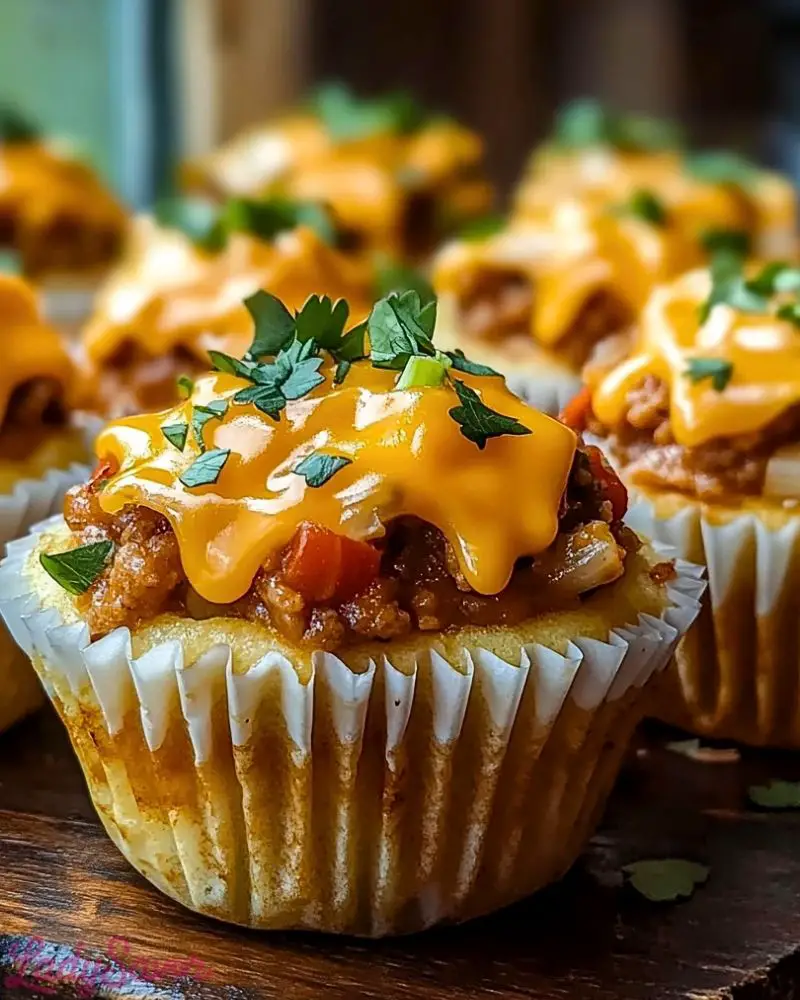 Cheesy Taco Cupcakes Recipe Cheesy Taco Cupcakes Recipe2