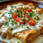 Chicken Enchiladas with Sour Cream White Sauce2