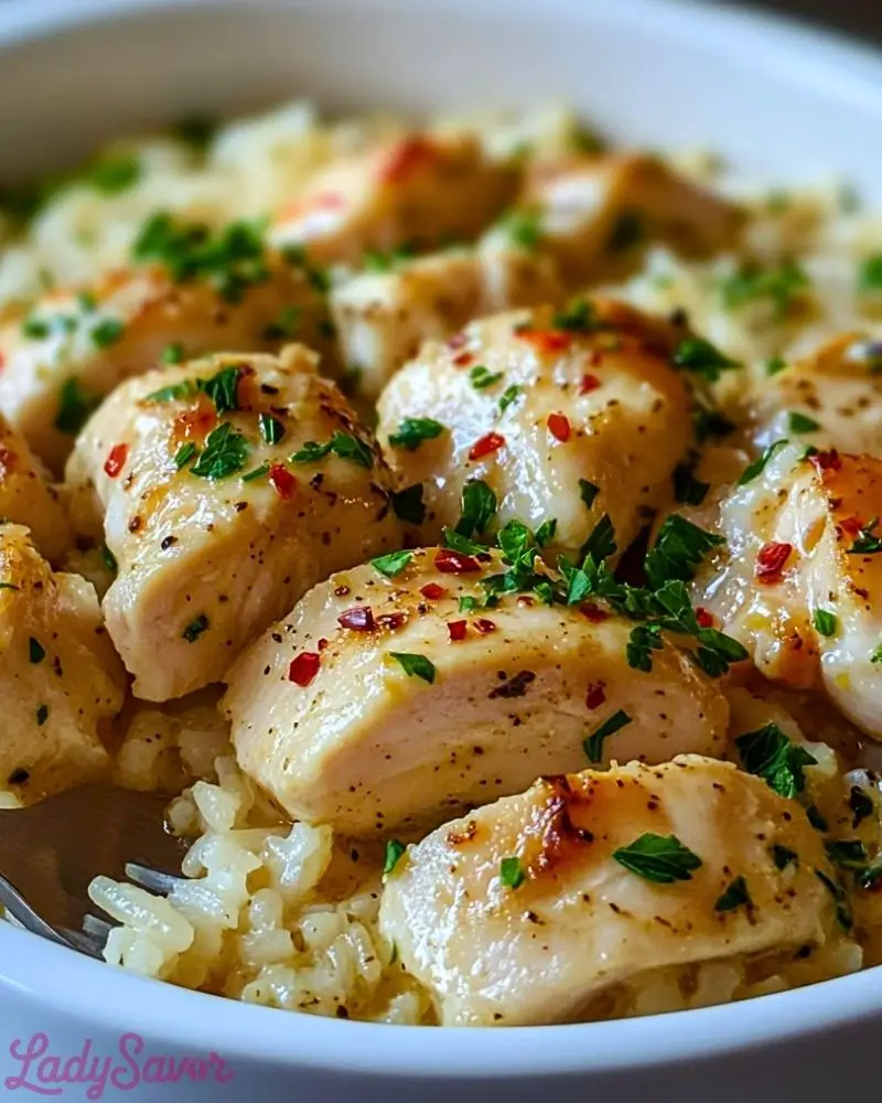 Chicken Scampi with Garlic Parmesan Rice Chicken Scampi with Garlic Parmesan Rice Recipe