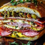 Classic Italian Muffuletta Sandwich Classic Italian Muffuletta Sandwich2