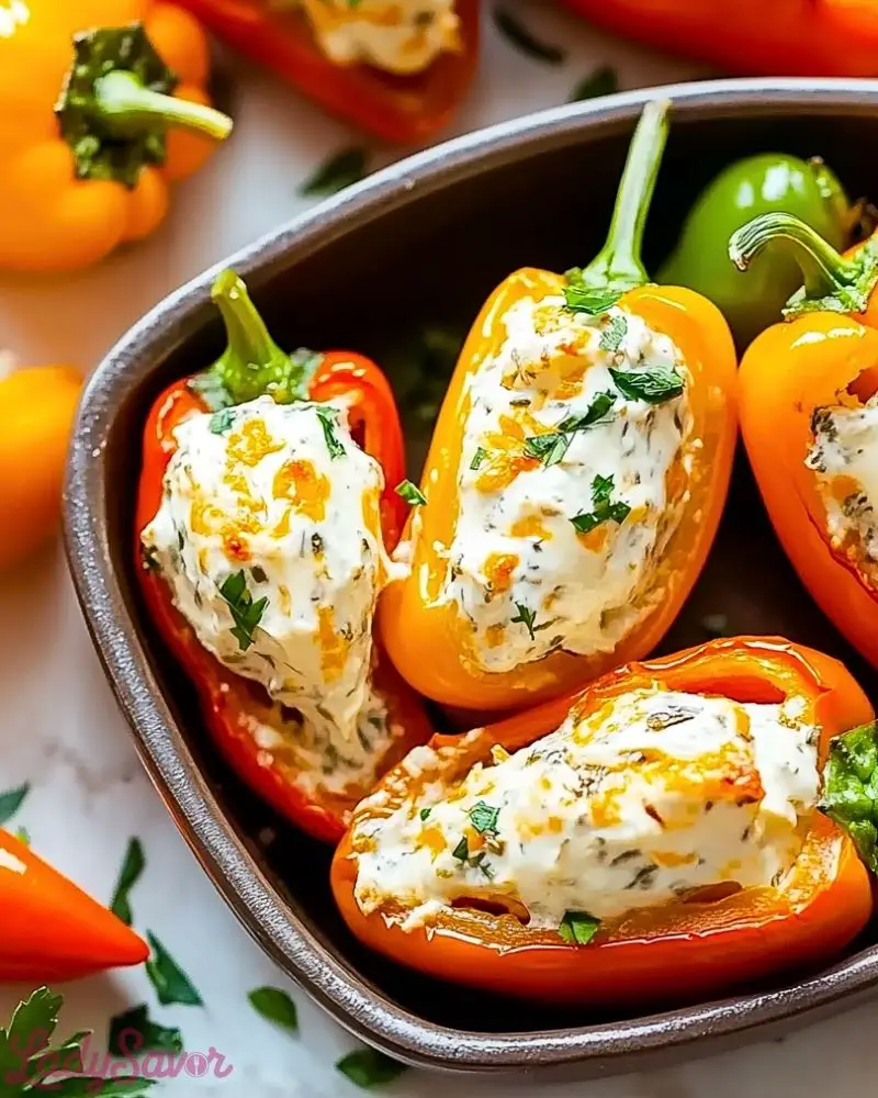 Cream Cheese Stuffed Mini Peppers Cream Cheese Stuffed Mini Peppers Recipe