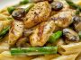 Creamy Mushroom and Asparagus Chicken Penne Recipe