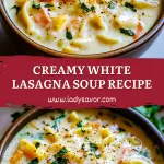 Creamy White Lasagna Soup recipe