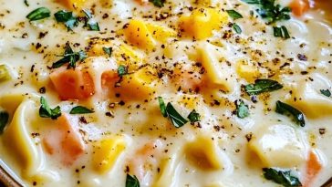 Creamy White Lasagna Soup recipe