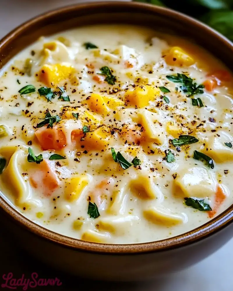 Creamy White Lasagna Soup Creamy White Lasagna Soup recipe