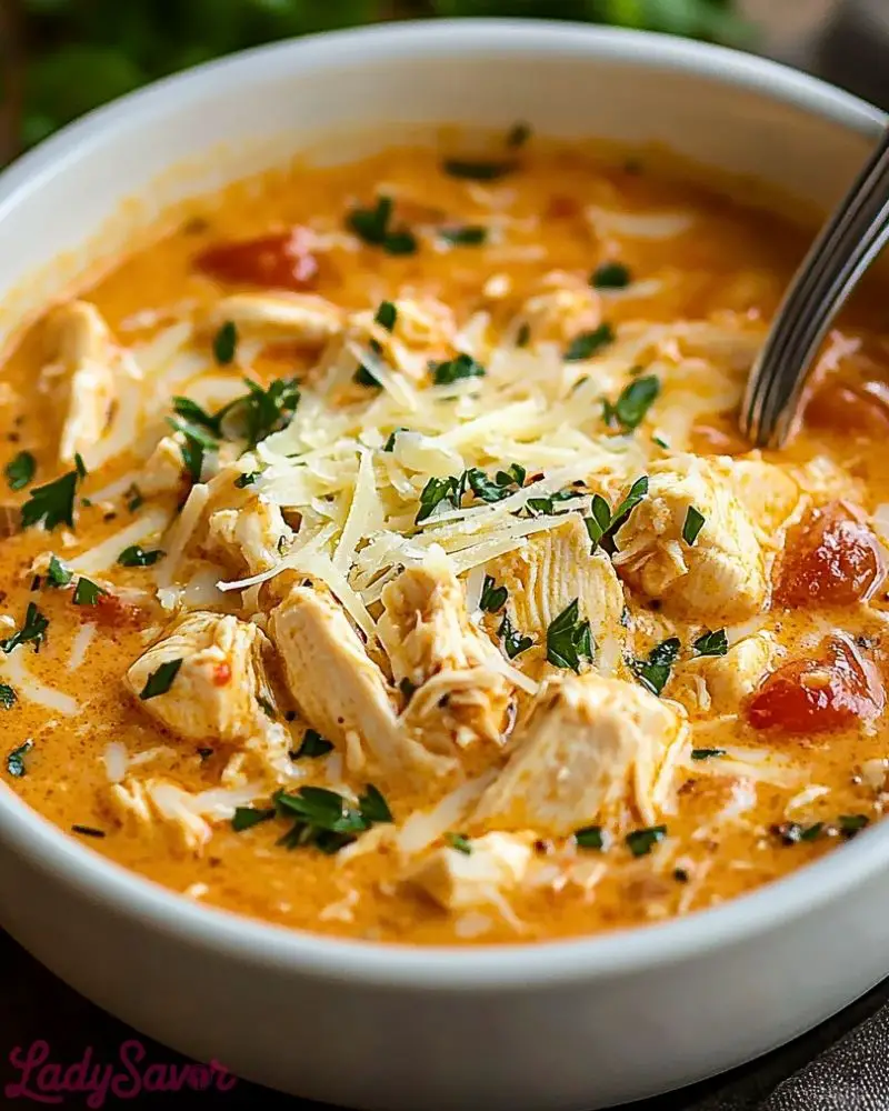Crock Pot Creamy Chicken Parmesan Soup Crock Pot Creamy Chicken Parmesan Soup2