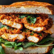 Crunchy Chicken Romesco Sandwich Recipe
