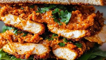 Crunchy Chicken Romesco Sandwich Recipe